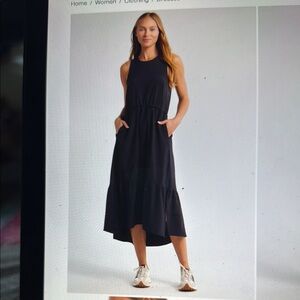 Zella Black Midi Dress